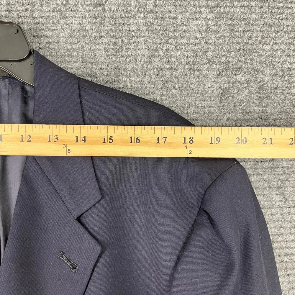Hart Schaffner Marx Gold Trumpeter Blazer‎ Mens 44L Gold Metal Buttons Navy USA